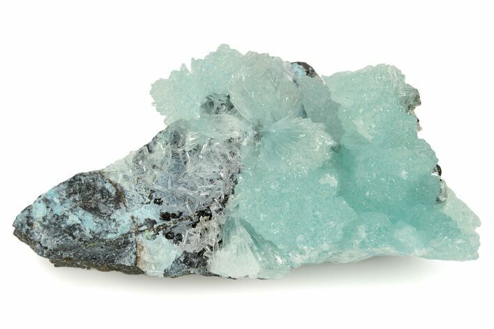 Blue-Green Aragonite Aggregation - Wenshan Mine, China #291020